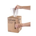 Cleaning & Janitorial Supplies | Boardwalk BWK-V040CGW 10 in. x 12 in. Centerpull DRC Wipers - White (200/Carton) image number 3