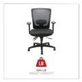  | Alera ALENV42B14 Envy Series 16.88 in. to 21.5 in. Seat Height Mesh Mid-Back Swivel/Tilt Chair - Black image number 8