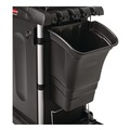 Trash Bags | Rubbermaid Commercial FG335388BLA 8 Gallon Rectangular Optional Utility Cart Refuse/Utility Bin - Black image number 3