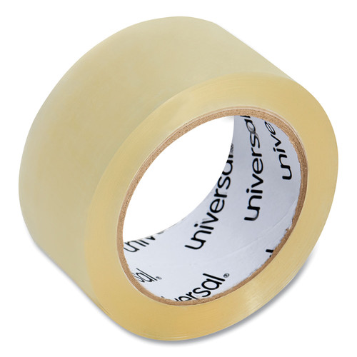 Universal UNV91000 1.88 in. x 54.6 yds, 3 in. Core, Heavy-Duty Box Sealing Tape - Clear (1-Roll) image number 0
