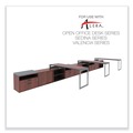  | Alera ALELS583020MC Open Office Desk Series 29.5 in. x19.13 in. x 22.88 in. 2-Drawer 1 Shelf Pencil/File Legal/Letter Low File Cabinet Credenza - Cherry image number 7