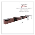  | Alera ALELS583020MC Open Office Desk Series 29.5 x 19.13 x 22.88 Legal/Letter Low File 2-Drawer Cabinet Credenza - Cherry image number 7