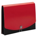 Office & Office Supplies | Smead 70866 0.88 in. Expansion 12-Pocket Letter Size Poly Expanding File - Black/Red image number 2
