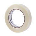 Office Jansan | Universal UNV30024 3 in. Core 24 mm. x 54.8 m. #120 Utility Grade Filament Tape - Clear (1-Roll) image number 1