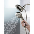 Bathtub & Shower Heads | Delta 58480-SS-PK H2Okinetic In2ition 5-Setting Two-in-One Shower - Stainless image number 3