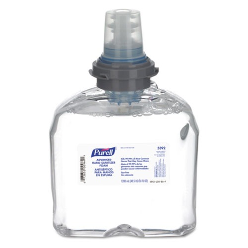 Hand Sanitizers | PURELL 5392-02 1200 mL Advanced TFX Foam Instant Hand Sanitizer Refill - White image number 0