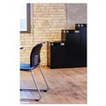 Trash Cans | Safco 2984BL 42 Gallon Public Square Paper -Recycling Receptacles - Black image number 1