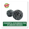 Cleaning Cloths | Scotch-Brite 84 Stainless Steel Scrubber - Silver (12/Carton) image number 2