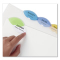 Office Jansan | Avery 11200 11 in. x 8.5 in. 5-Tab Insertable Style Edge Tab Plastic Dividers - Translucent (1-Set) image number 3
