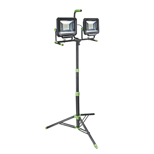 PowerSmith PWL21100TS 100 Watt 10,000 Lumen Dual-Head LED Work Light with Tripod PowerSmith PWL21100TS 100 Watt 10,000 Lumen Dual-Head LED Work Light with Tripod