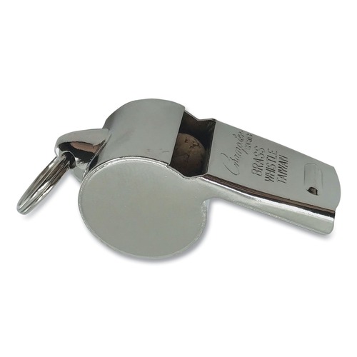 Outdoor Games | Champion Sports 401 Heavy Weight Metal Sports Whistle - Silver (1 Dozen) image number 0