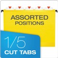  | Pendaflex 6152 1/5 YEL 1/5-Cut Tabs SureHook Hanging Folders - Letter Size, Yellow (20/Box) image number 5