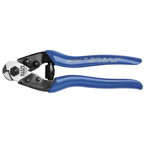 Cable and Wire Cutters | Klein Tools 63016 Heavy-Duty 7-1/2 in. Cable Cutter - Blue image number 0