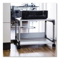 Utility Carts | Durable 371010 System 48 23.6 in. x 18.7 in. x 17 in. 2 Shelves Metal Multi-Function Trolley - Gray image number 2