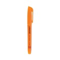 Office Jansan | Universal UNV08853 Chisel Tip Fluorescent Orange Ink Orange Barrel Pocket Highlighters (1 Dozen) image number 0