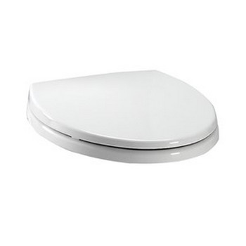 TOTO SS114#01 SoftClose Elongated Polypropylene Closed Front Toilet Seat & Cover (Cotton White)