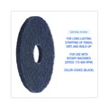 Office Jansan | Boardwalk BWK4013BLA 13 in. Diameter Stripping Floor Pads - Black (5/Carton) image number 5