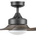 Ceiling Fans | Honeywell 51853-45 52 in. Remote Control Indoor Outdoor Ceiling Fan with Color Changing LED Light - Charcoal Brown/Black image number 4