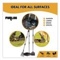 Trash & Waste Bins | Furloo FLO3 37.8 in. Length Dog Pooper Scooper Set with Heavy-Duty Metal Tray, Rake and Spade - Black/Silver image number 3