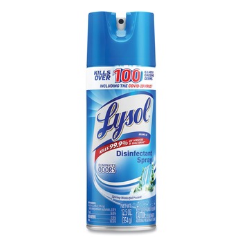 LYSOL Brand 12.5 oz. Liquid Disinfectant Spray - Spring Waterfall Scent