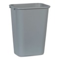 Trash & Waste Bins | Rubbermaid Commercial FG295700GRAY 10.25-Gallon Rectangular Deskside Wastebasket - Gray image number 0