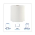 Paper Towels and Napkins | Boardwalk 8122 8 in. x 800 ft. 1-Ply Hardwound Paper Towels - White (6/Carton) image number 2