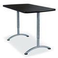  | Iceberg 69317 ARC 30 in. x 60 in. x 30 - 42 in. Height-Adjustable Table - Graphite/Silver image number 1