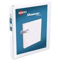 Office Jansan | Avery 19601 11 in. x 8.5 in. 3 Rings 1 in. Capacity Showcase Economy View Binders with Slant Rings - White image number 0