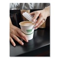 Cups and Lids | Eco-Products EP-BHC12-GS 12 oz. GreenStripe Renewable and Compostable Paper Hot Cups - White/Green (1000/Carton) image number 3
