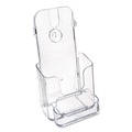 Office Jansan | Deflecto 78601 4.38 in. x 4.25 in. x 7.75 in. DocuHolder for Countertop/Wall-Mount with Card Holder - Clear image number 2