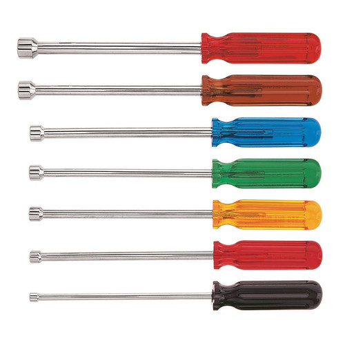 Hand Tool Sets | Klein Tools 89904 7-Piece 6 in. Shafts Nut Driver Set image number 0