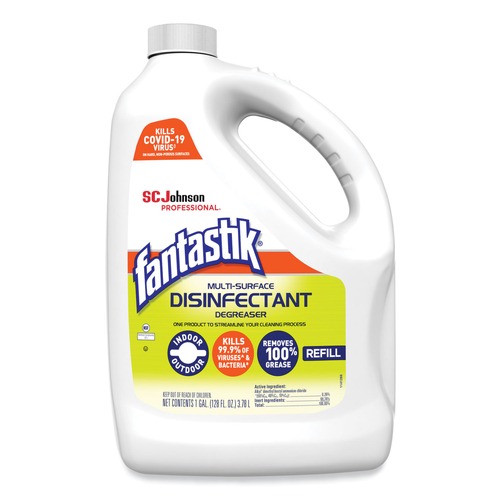 Cleaning & Janitorial Supplies | Fantastik 311930 1 Gallon Multi-Surface Disinfectant Degreaser - Pleasant Scent (4/Carton) image number 0