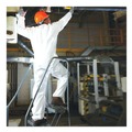 Bib Overalls | Ansell 49105 A20 Breathable Particle Protection Coveralls with Zip Closure - Double Extra Large, White (24/Carton) image number 4
