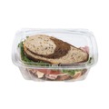 Food Trays, Containers, and Lids | Dart CH24DEF ClearPac SafeSeal 24 oz. Tamper-Resistant/Evident Flat-Lid Containers - Clear (100/Bag, 2 Bags/Carton) image number 4