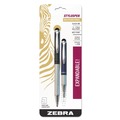  | Zebra 33602 StylusPen Medium 1 millimeter Retractable Telescopic Ballpoint Pen/Stylus - Black Ink/Blue/Gray Barrel (2/Pack) image number 0