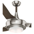 Casablanca 59167 Perseus 64 in. Brushed Nickel Walnut Indoor/Outdoor Ceiling Fan with Light and Wall Control image number 5