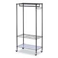 Storage Sale | Alera ALEGR363618BL 30 Garments Wire Shelving Garment Rack - Black image number 0