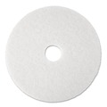 Sponges & Scrubbers | 3M 4100-17 17 in. Low-Speed Super Polishing Floor Pads - White (5/Carton) image number 0