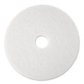 Sponges & Scrubbers | 3M 4100 17 in. Low-Speed Super Polishing Floor Pads - White (5/Carton) image number 0