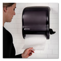 Office Jansan | San Jamar T950TBK 12.5 in. x 8.5 in. x 12.75 in. Element Lever Roll Towel Dispenser Classic - Black Pearl image number 7