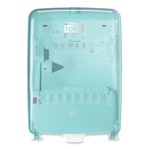 Cleaning & Janitorial Supplies | Tork 651220 12.56 in. x 10.57 in. x 18.09 in. Washstation Dispenser - Aqua/White image number 0