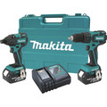 Combo Kits | Factory Reconditioned Makita LXT239-R 18V LXT Cordless Lithium-Ion 1/2 in. Brushless Hammer Drill and Impact Driver Combo Kit image number 0