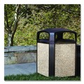 Trash Cans | Rubbermaid Commercial FG400400ROCK Landmark Series 34.3 in. x 20.7 in. x 0.38 in. Stone Panels for 50 Gallon Containers - River Rock (4-Piece/Carton) image number 5