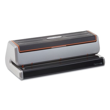 Swingline Optima 20-Sheet Electric Three 9/32 in. Hole Punch - Silver/Black