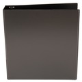 Office Jansan | Universal UNV20971 3 Rings 1.5 in. Capacity Economy Round Ring View 11 in. x 8.5 in. Binder - Black image number 2