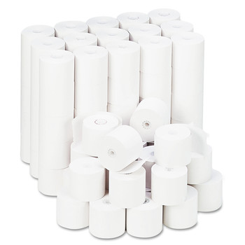 Universal 2.25 in. x 165 ft. 0.5 in. Core Impact and Inkjet Print Bond Paper Rolls - White (100/Carton)