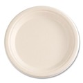 Food Service | Boardwalk BWKPLATE9NPFA 9 in. Diameter Bagasse PFAS-Free Dinnerware Plate - Tan (500/Carton) image number 1