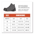 Fall Protection | Ergodyne 16753 Trex 6300 One Piece Slip-on Ice Cleats - Medium Black (1-Pair) image number 6