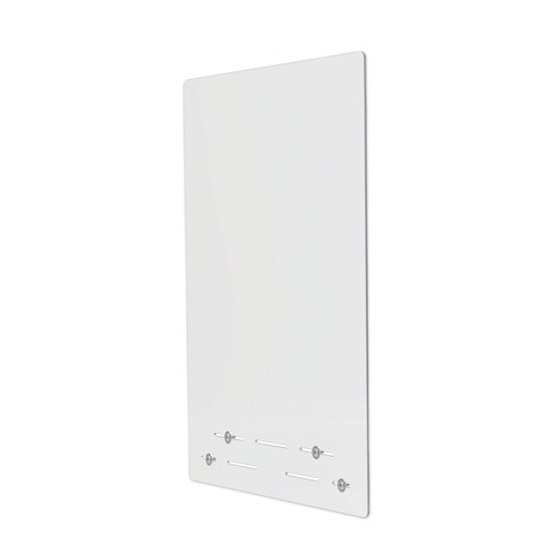 Desk Accessories & Office Organizers | Deflecto PBCMA2331F 23.75 in. x 31.75 in. Acrylic Mounting Safety Barrier with Full Shield - Clear (2/Carton) image number 0