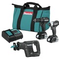 Combo Kits | Makita CX203SYBXRJ 18V LXT Brushless Sub‑Compact Lithium‑Ion Cordless 2-Tool Combo Kit with Reciprocating Saw (1.5 Ah) image number 0
